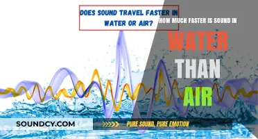 Sound's Speed Surge: Comparing Water and Air Transmission Rates