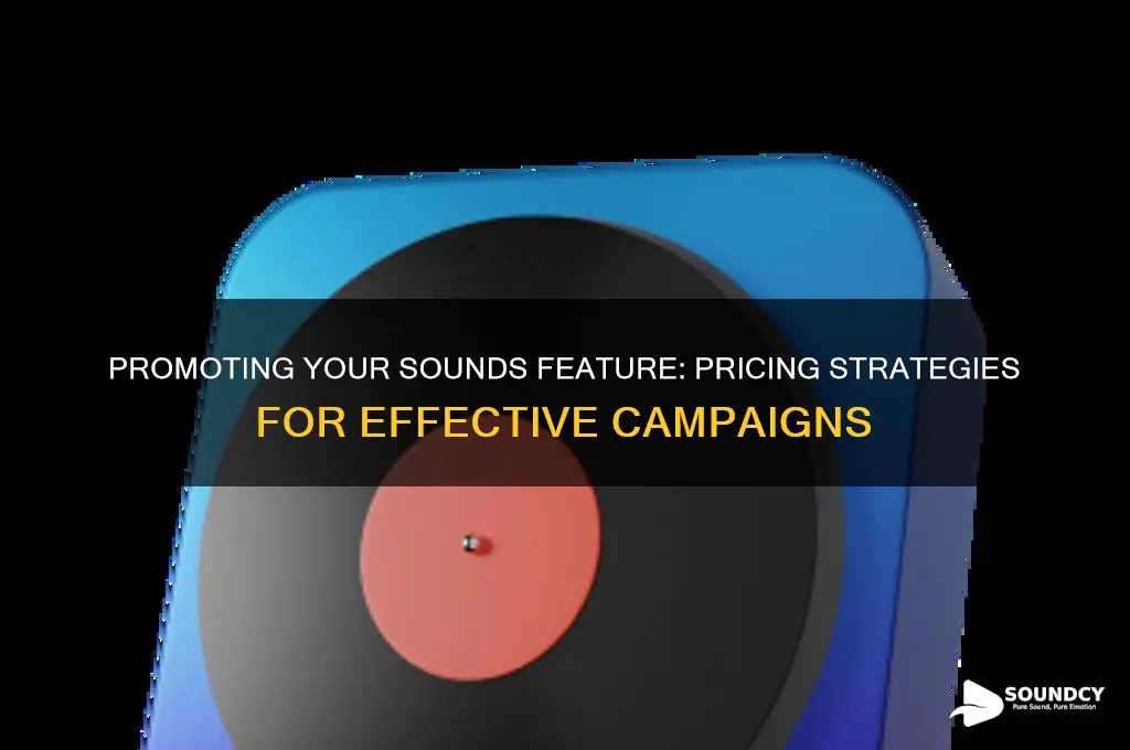 how much for promoting sounds feature