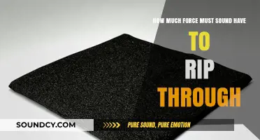 Exploring the Shocking Force Required for Sound to Rip Through Materials