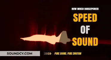 Breaking Sound Barriers: Horsepower Needed to Reach Sonic Speeds
