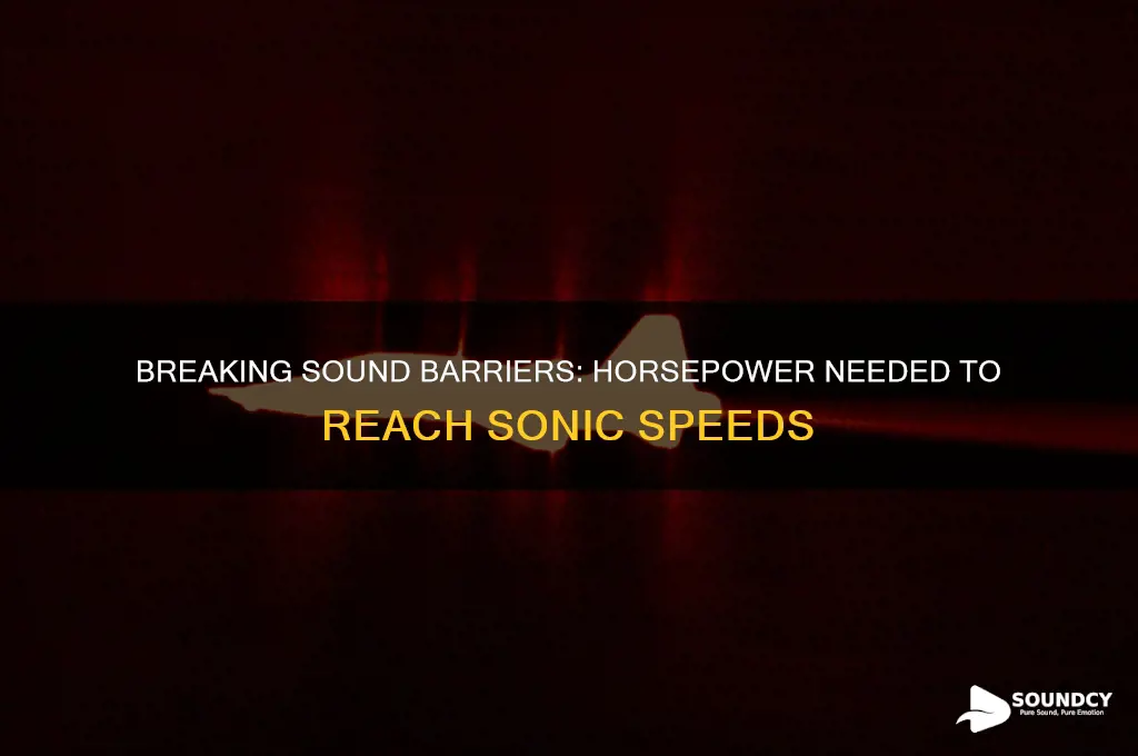 how much horsepower speed of sound