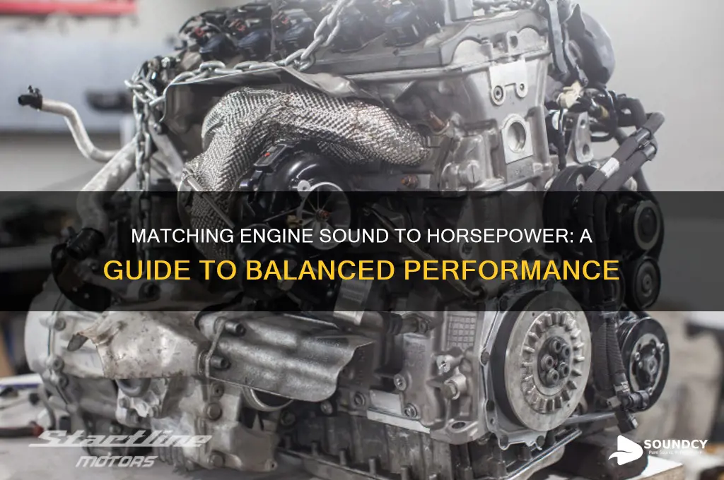 how much horsepower to match sound