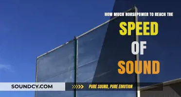 Breaking the Sound Barrier: Horsepower Requirements Explained