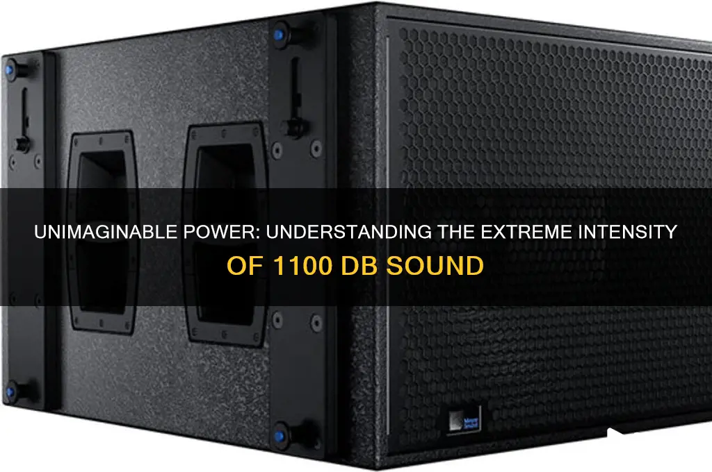 how much is 1100 db sound