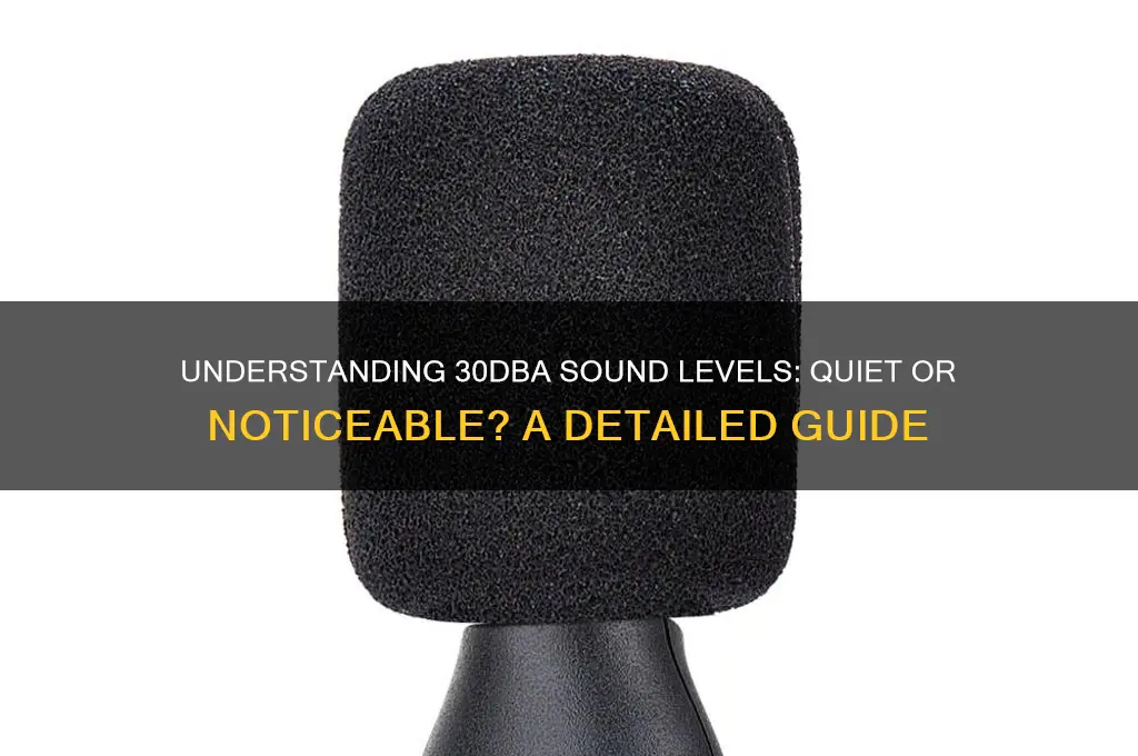 how much is 30dba sound