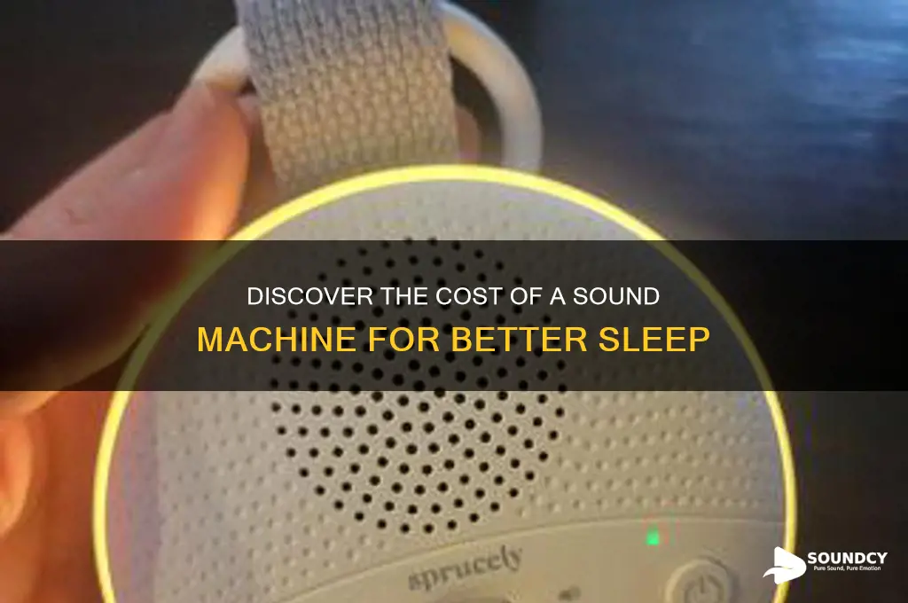 how much is a sound machine