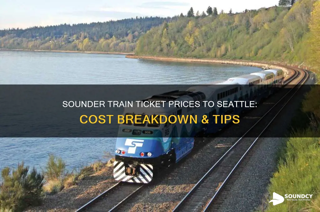 how much is a sounder train ticket to seattle