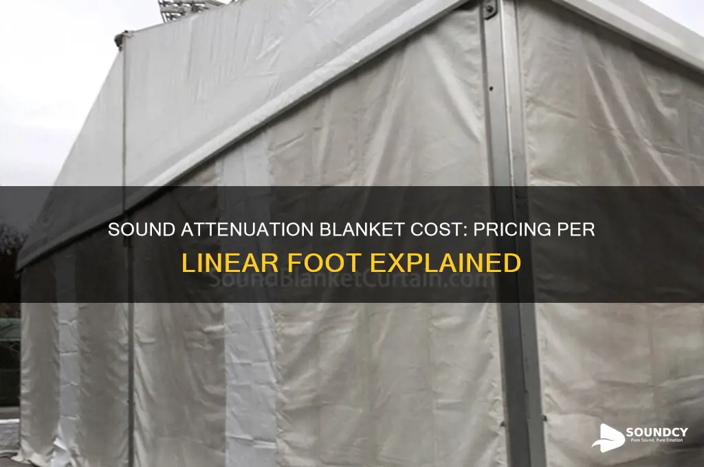 how much is sound attentuation blanket per linear foot