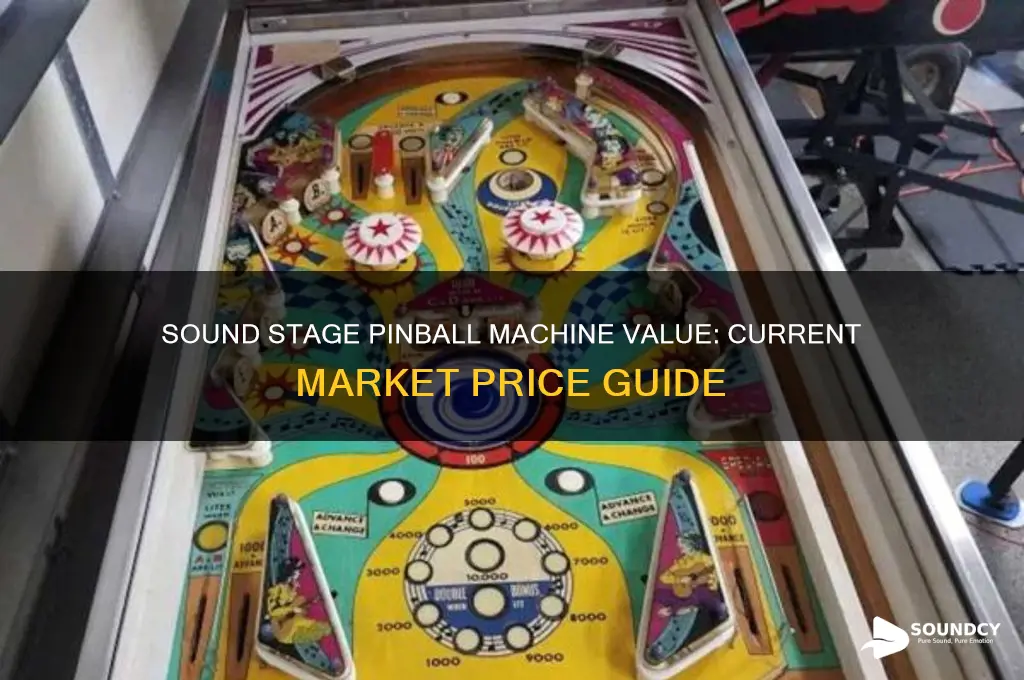 how much is the sound stage pinball mzchine worth