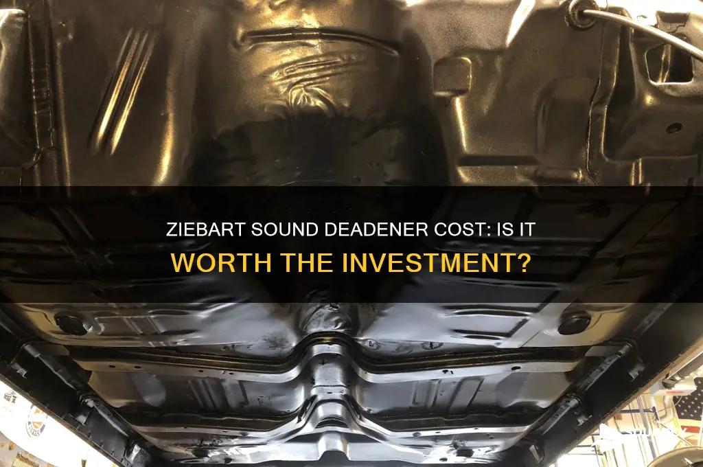 how much is ziebart sound deadener