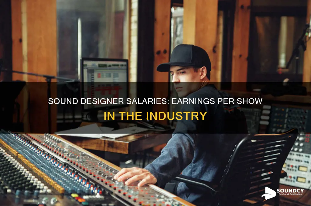how much money do sound designers make per show