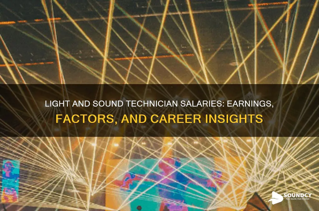 how much money does light and sound technician make