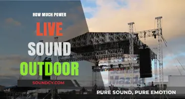 Mastering Outdoor Live Sound: Power Requirements and Setup Tips