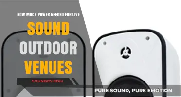 Powering Outdoor Live Sound: Essential Wattage Requirements for Venues