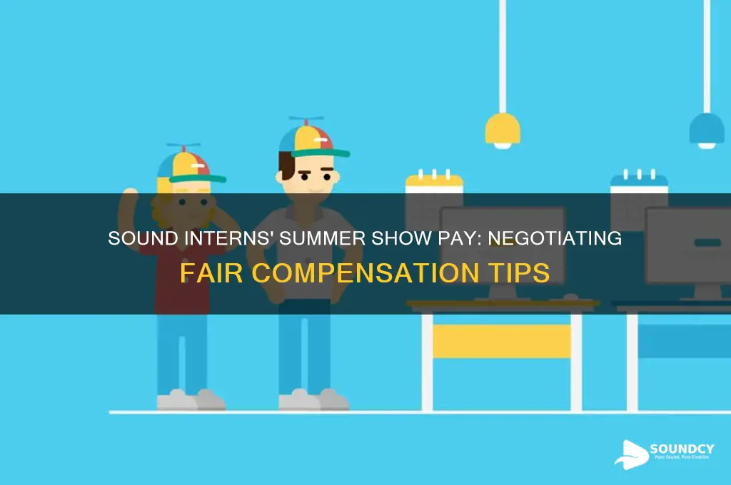 how much should sound interns ask for summer shows