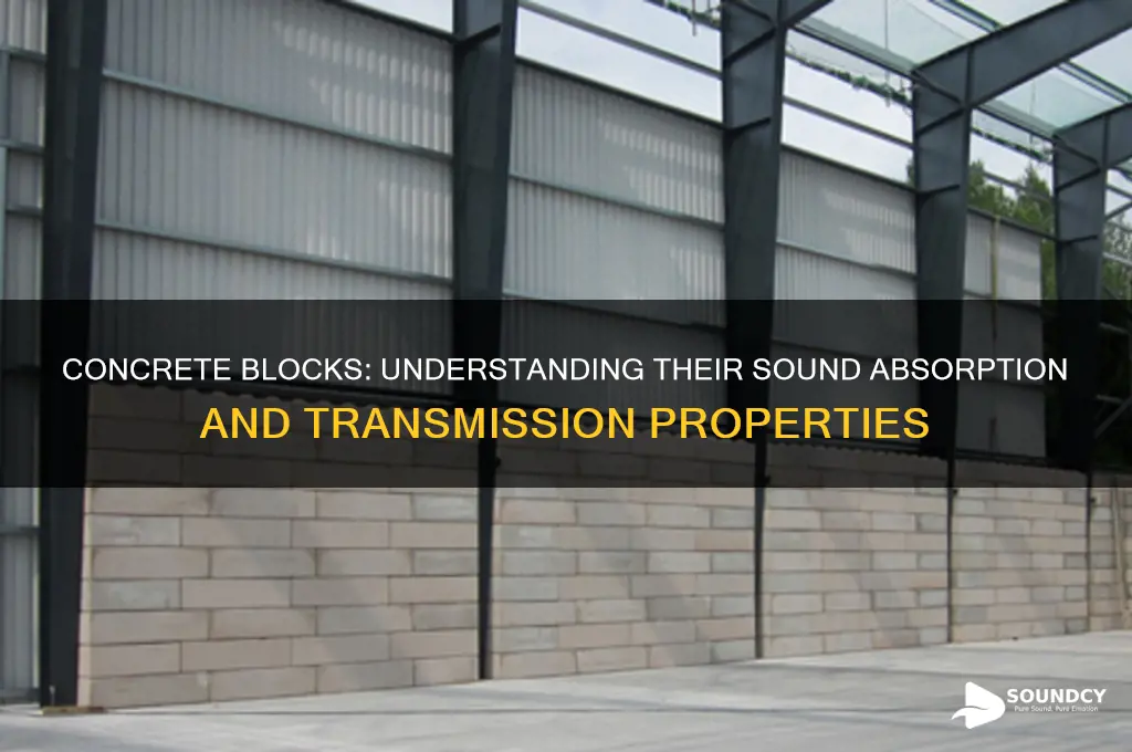 how much sound does concrete block