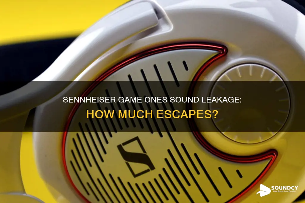 how much sound leaks from the sennheiser game ones