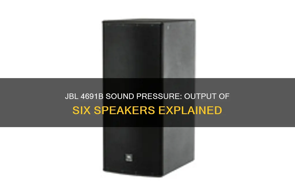 how much sound pressure will 6 jbl 4691b produce