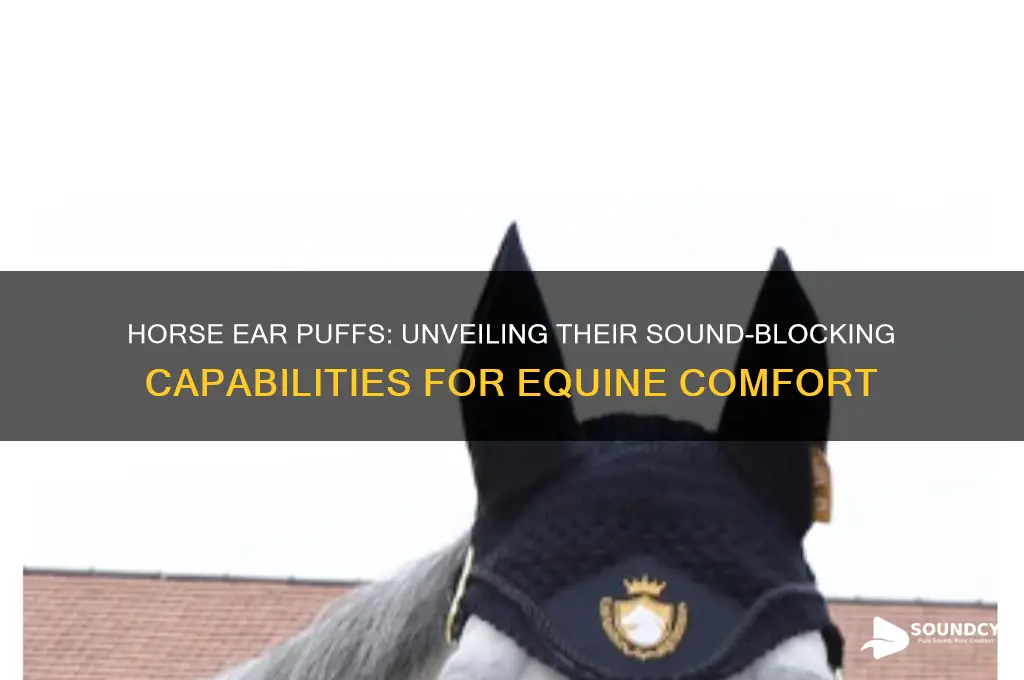 how much sound to horse ear puffs actually block
