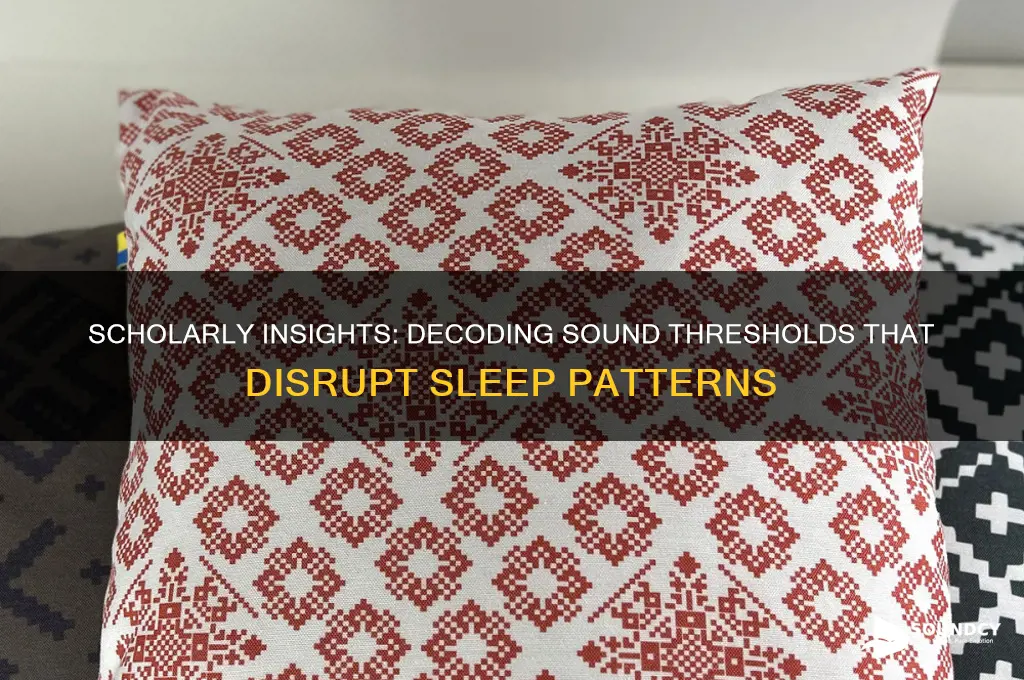 how much sound will wake you up scholarly journal