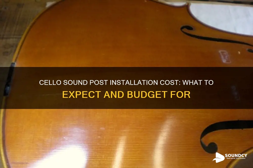 how much to install a sound post in cello