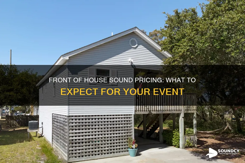 how much to run front of house sound price