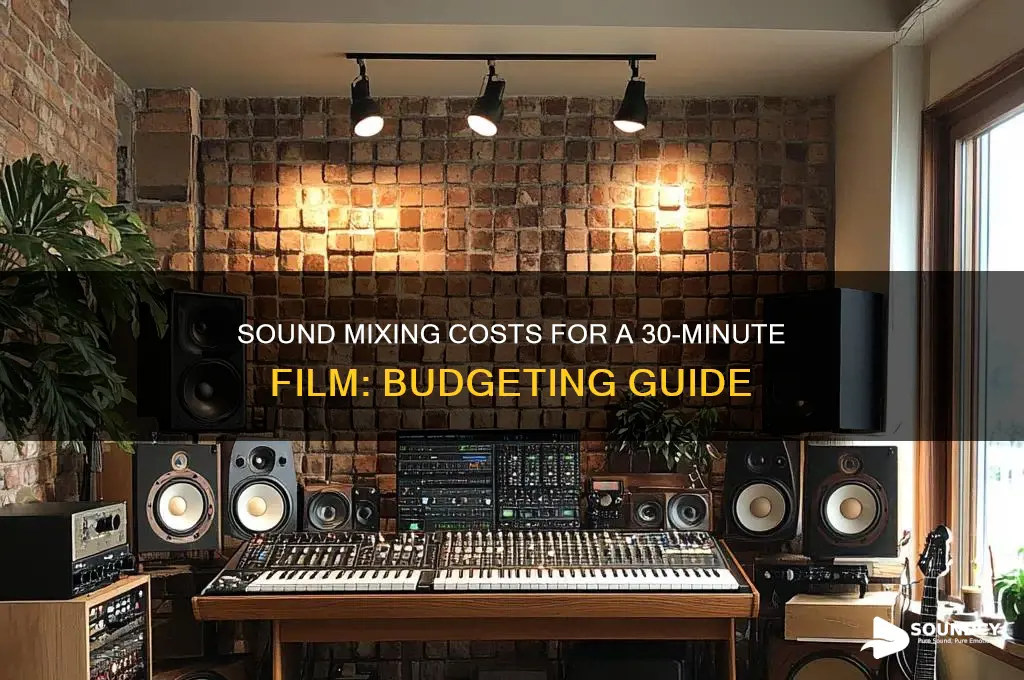 how much to sound mix a 30 minute film