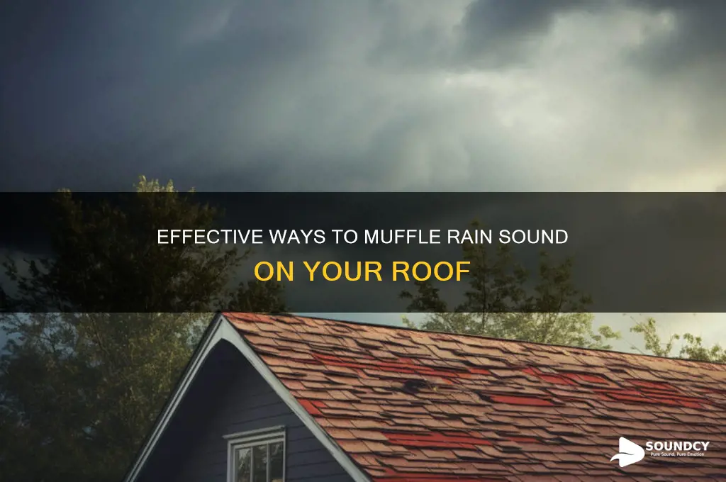 how muffle rain sound roof