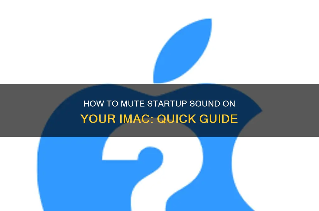 how mute startup sound imac