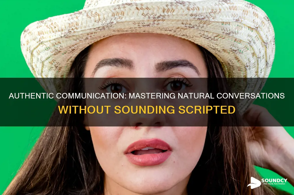 how not to sound scripted