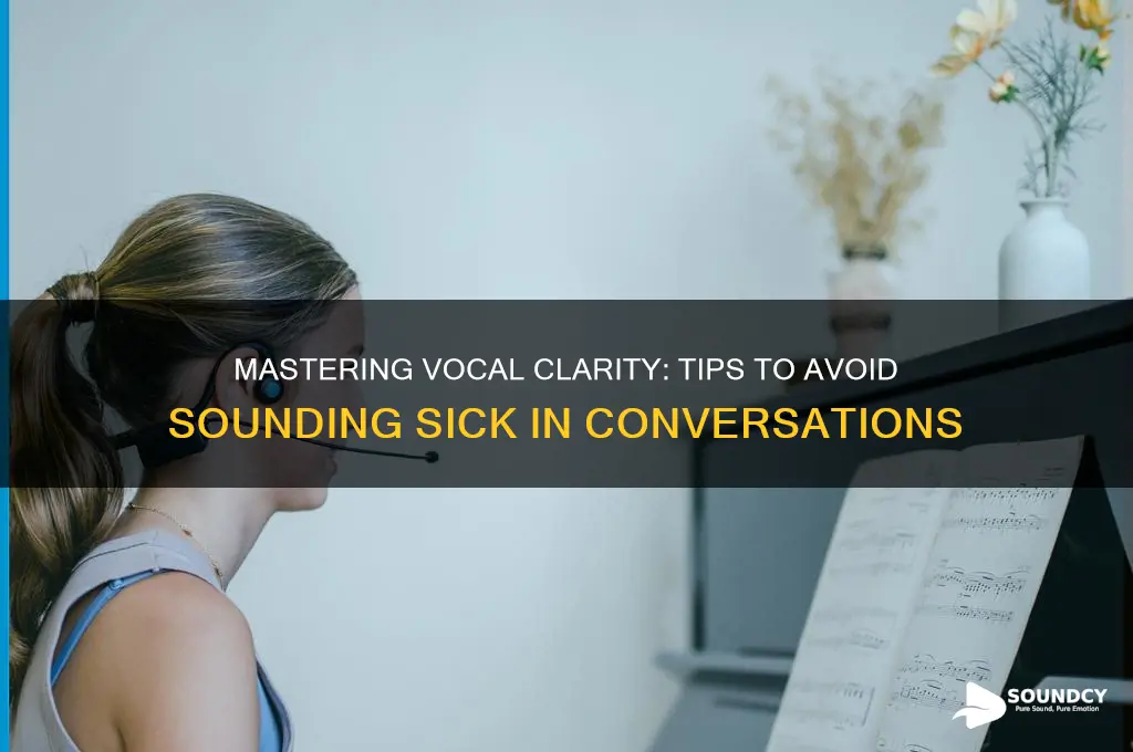 how not to sound sick