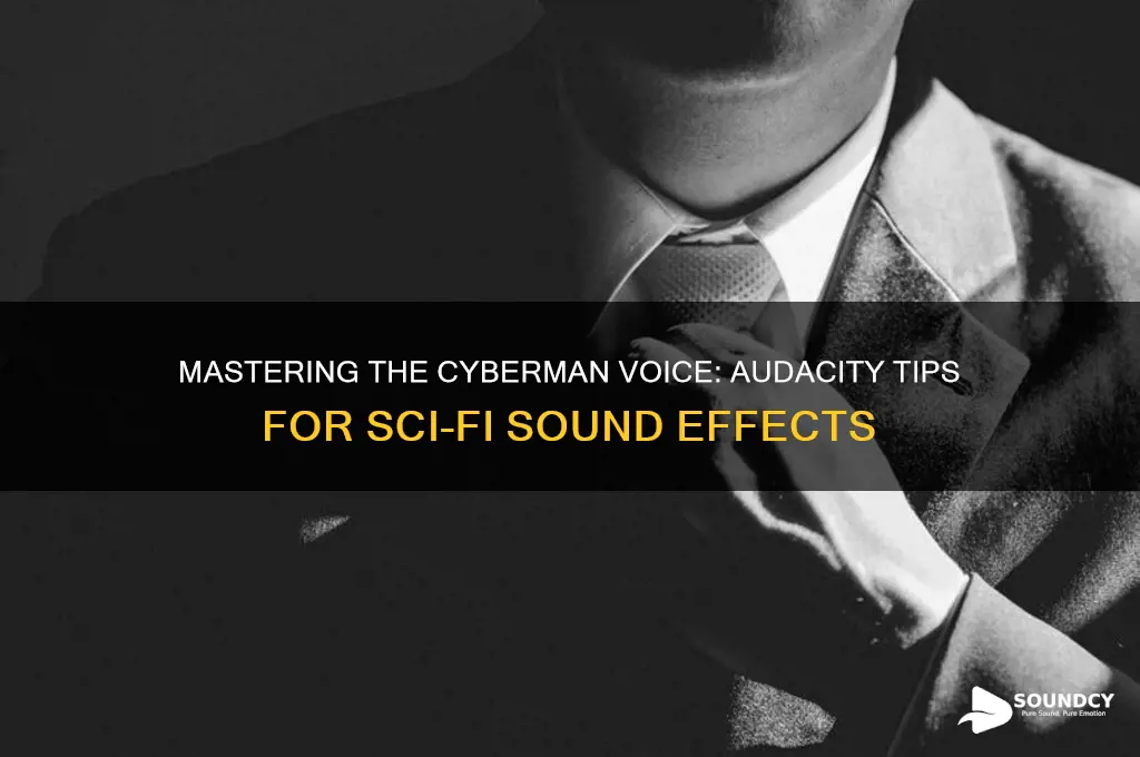how o sound likecyberman in audacity
