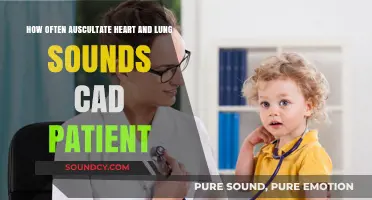 Auscultation Frequency for Heart and Lung Sounds in CAD Patients