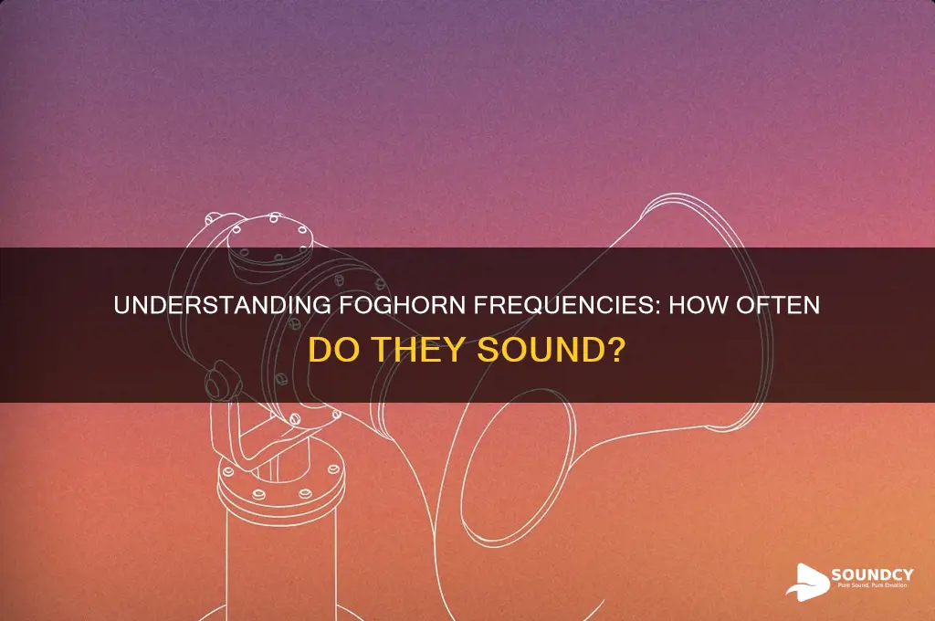 how often does a foghorn sound
