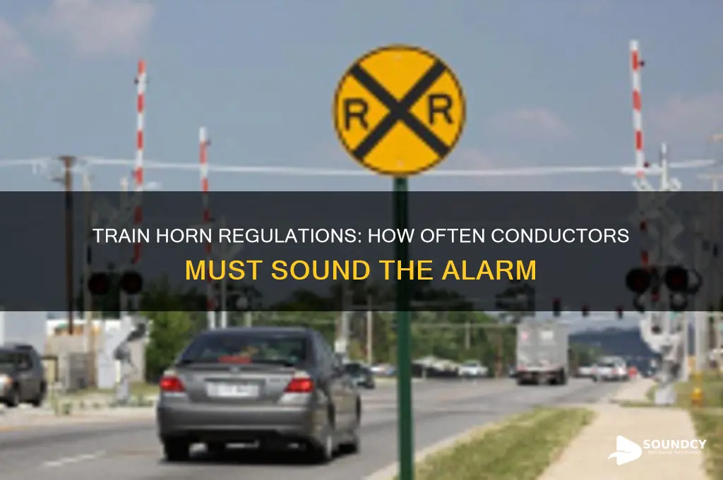 how often must a train conductor sound the horn