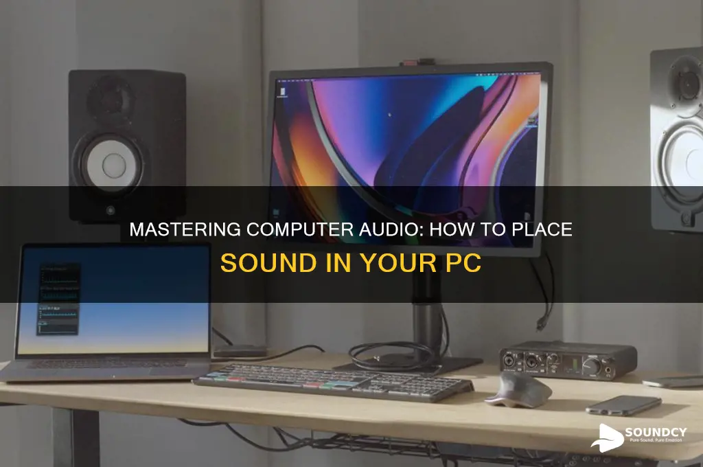how place sound in my computer