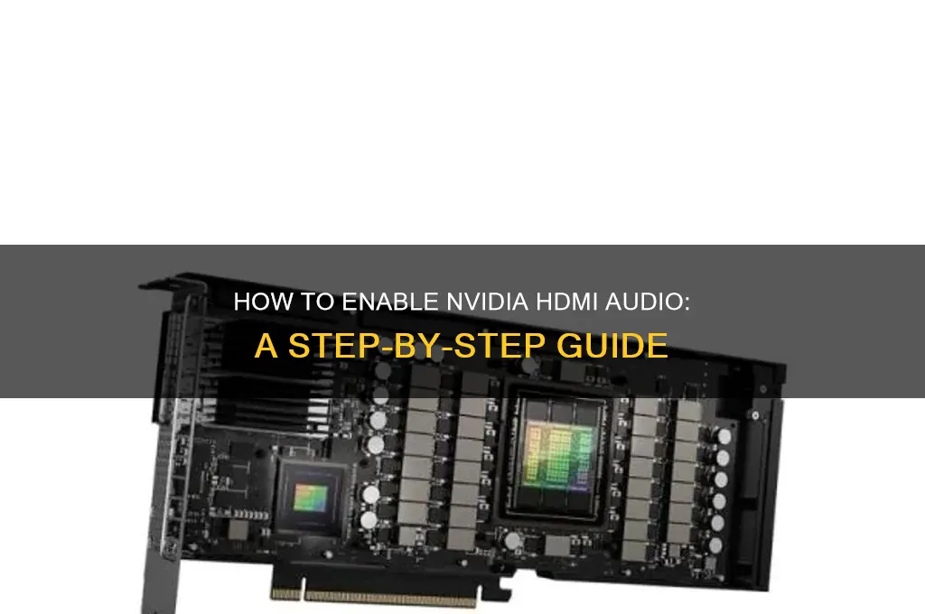 how plug in ndvidia hdmi sound