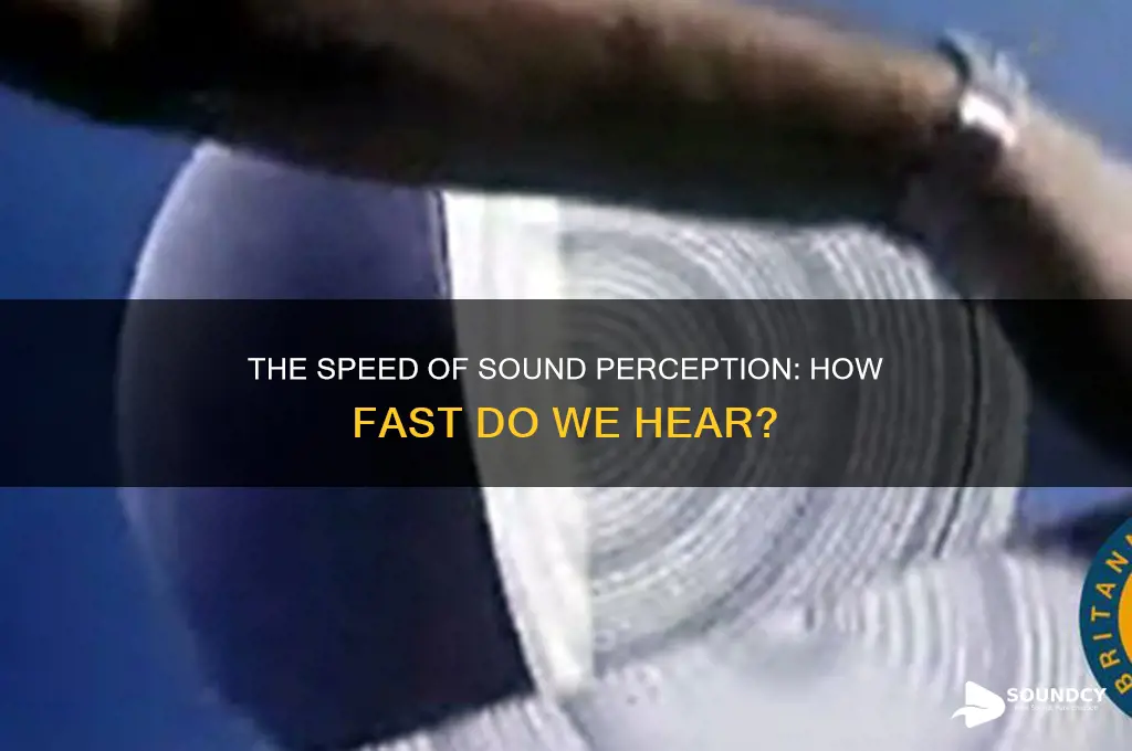 how quickly is sound perceived