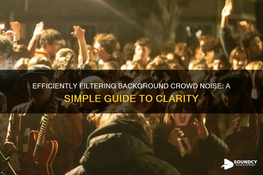 how rasy is it to filter background crowd sound