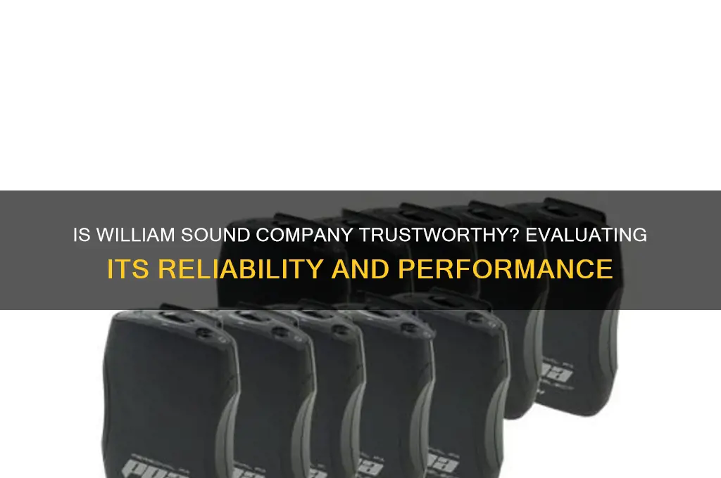 how relliable is william sound company