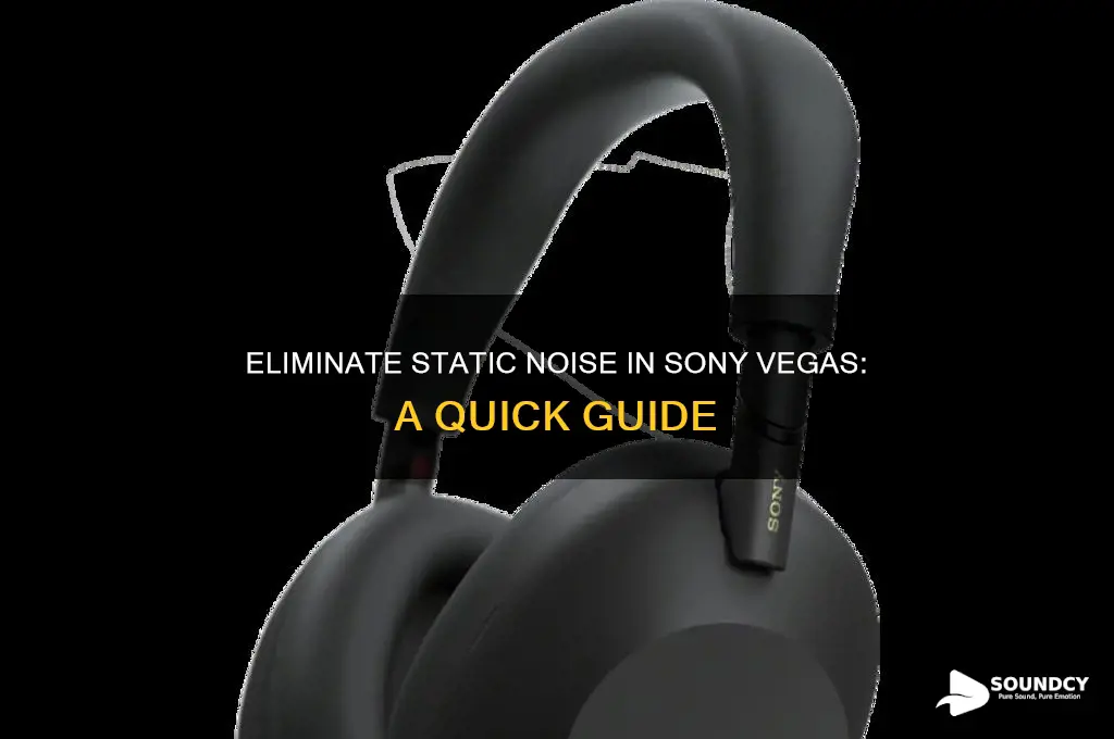 how remove sound static sony vegas