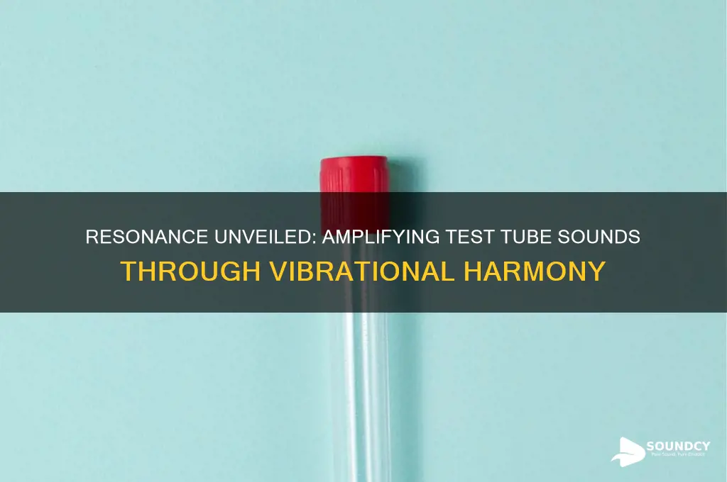 how resonance amplifies the sound from a test tube