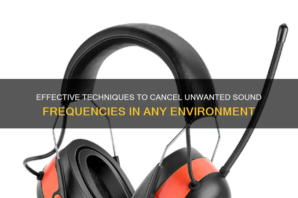how ro cancel a sound frequency
