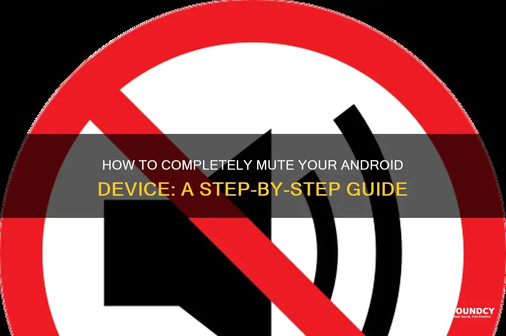 how ro rurn the sound completelt off on androidd