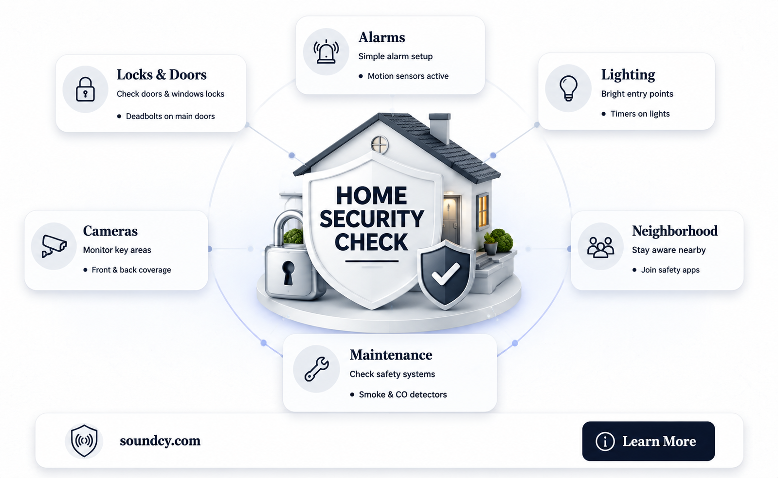 are you home safe and sound