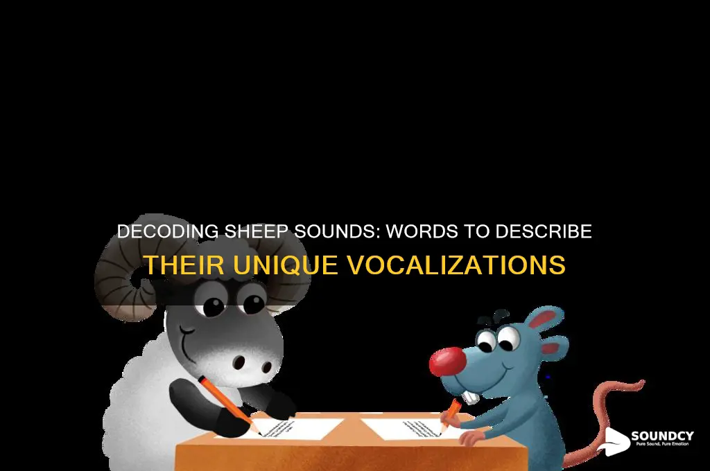 how sheep sounds in words