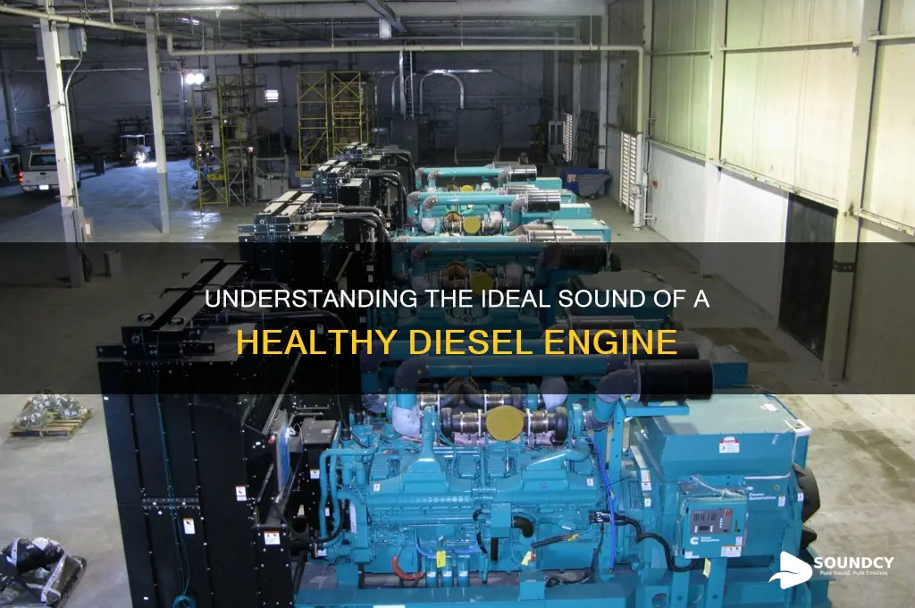 how should a diesel engine sound
