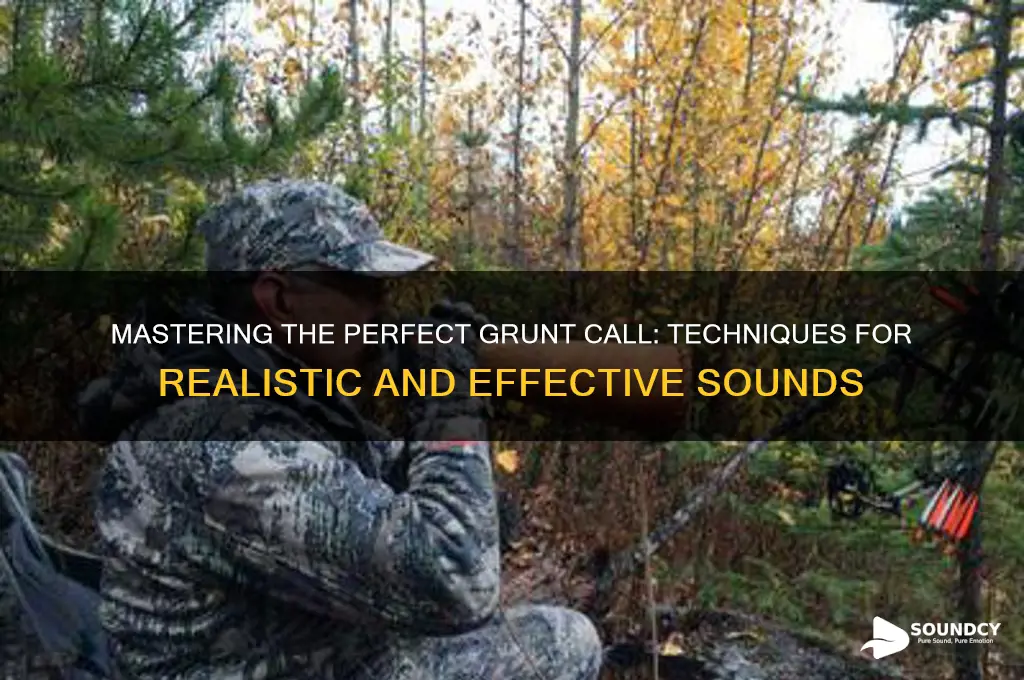 how should a grunt call sound