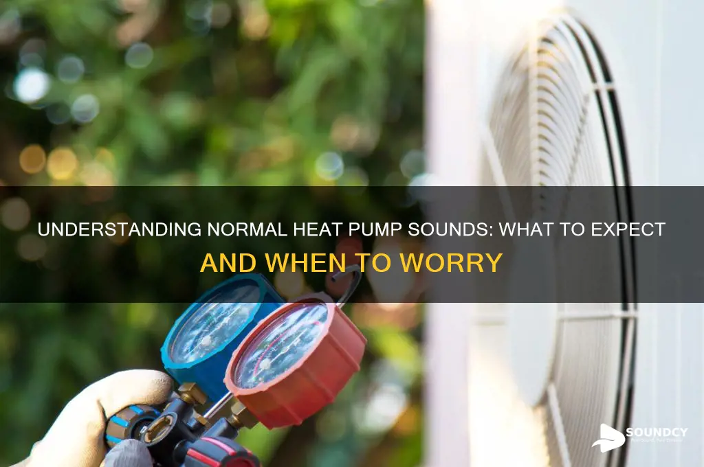 how should a heat pump sound