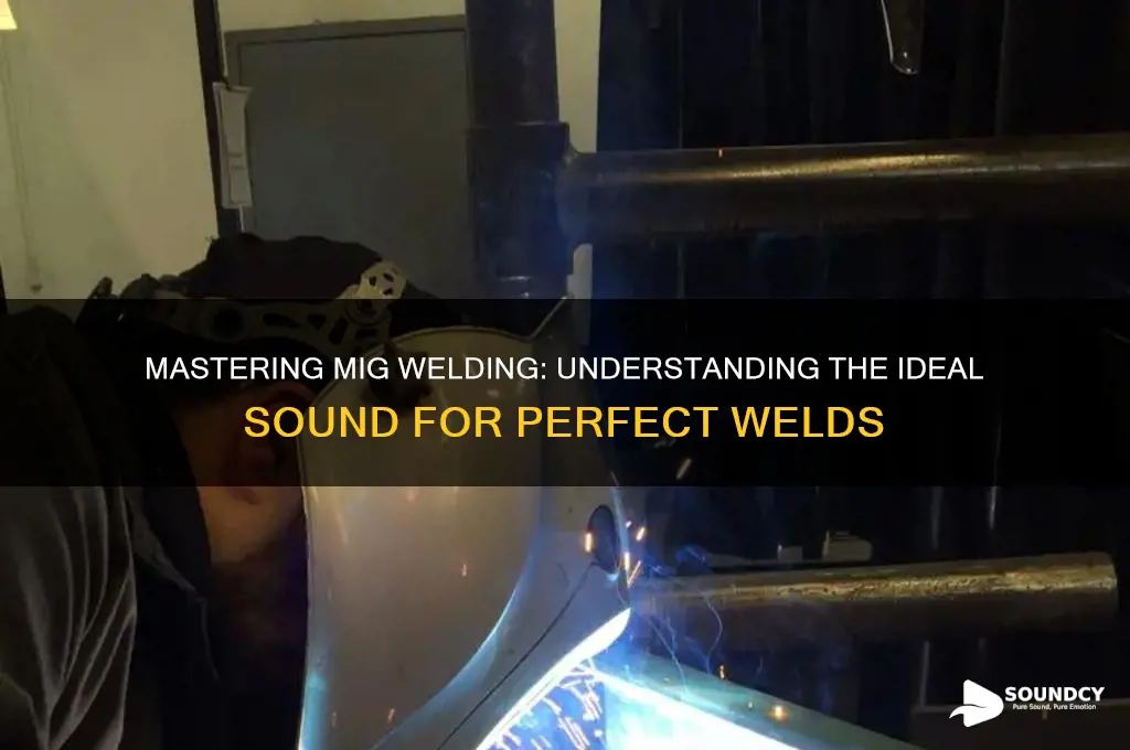 how should a mig welder sound